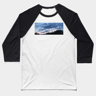 Cloudy Midnight Sky Baseball T-Shirt